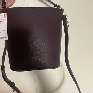 Uniqlo 2-way Faux Leather Bucket Bag